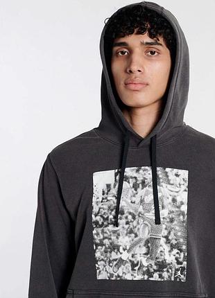 Худі чоловіче air jordan air fleece pullover hoodie black dh3280-010
