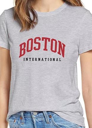Футболка boston серый