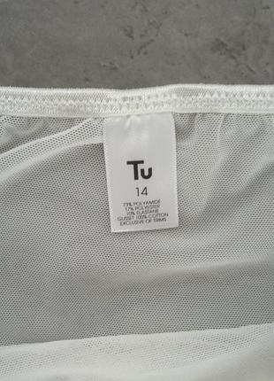 Білі трусики з мереживом tu 5