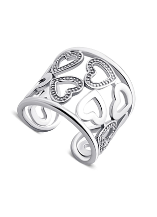 Серебряное кольцо в стиле "tiffany", размер 17,0, вес: 4.6 г