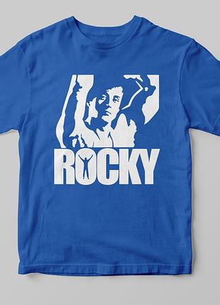 Футболка «рокки бальбоа (rocky)» синий