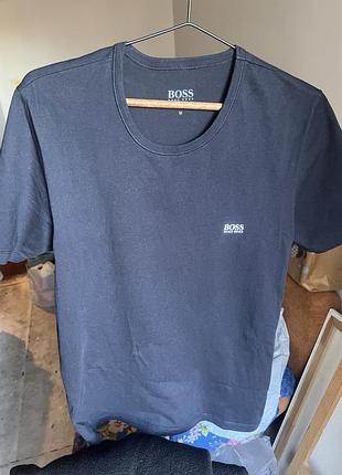 Hugo boss футболка темно-синя, чорна