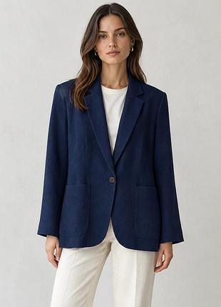 Піджак жіночий massimo dutti синій