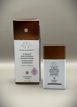 Drunk elephant d-bronzi anti-pollution sunshine drop бронзирующие капли 30 мл