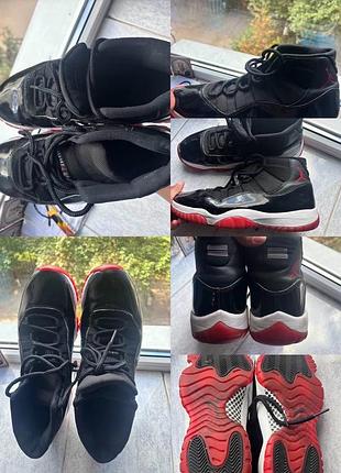Jordan air 11 retro bred 45 розмір устілка 29,5 см.