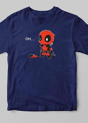 Футболка ooops deadpool а4, темно-синий