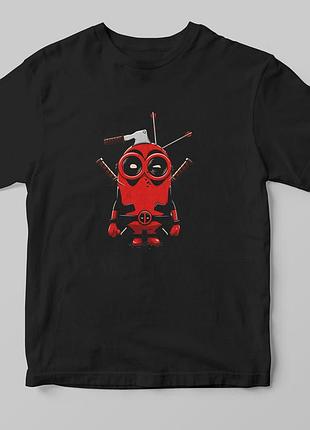 Футболка minion "deadpool" черный