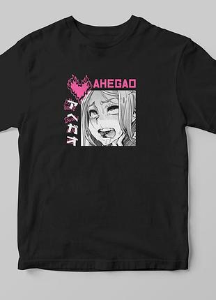 Футболка «ahegao» а4, чорний