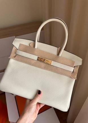 Сумка шкіряна birkin 30 повний комплект бутика премиум топ якість
