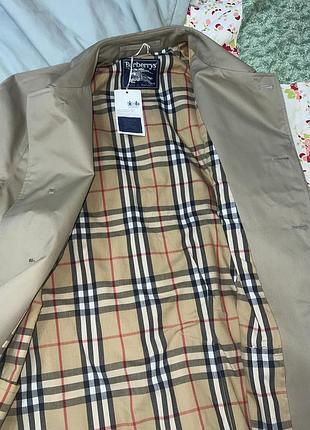 Плащ жіночий burberry вінтажний бежево-коричневий