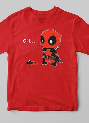 Футболка ooops deadpool а3, червоний