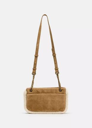 Замшева сумка zara 5