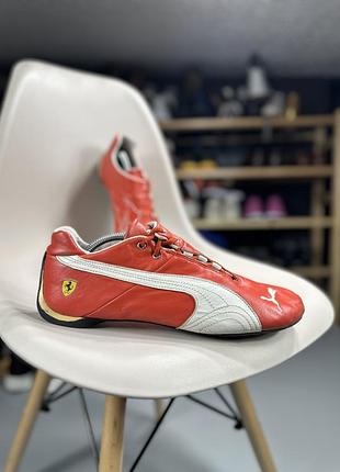 Шкіряні вінтажні кросівки puma ferrari men