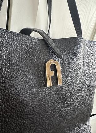 Сумка furla чорна шкіряна 2