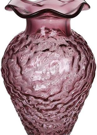 Ваза стеклянная "amethyst mist" ø13.5х26.5см, фиолетовая