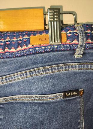 Джинси жіночі paul smith прямі сині 5