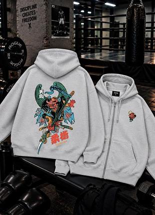 Зип худи manto zip hoodie сірі