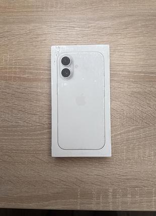 Коробка apple iphone 16 128gb white