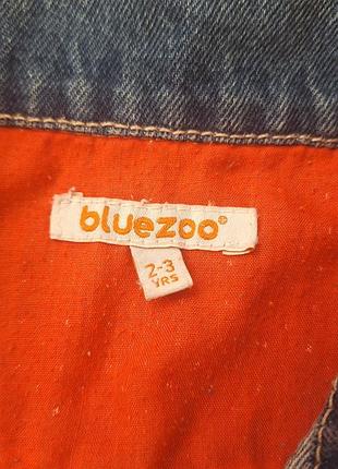 Куртка для дівчинки bluezoo джинсова синя 2