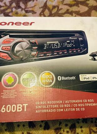 Магнитола автомобильная pioneer deh-4600bt с блютуз и usb