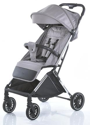 Коляска прогулочная детская арт. me 1129 link moss silver с чехлом и дождевиком