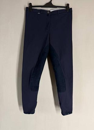 Новые женские бриджи для верховой езды kyra.k active amiral full (размер 44 / l-xl) - темно-синие / с полной лееей