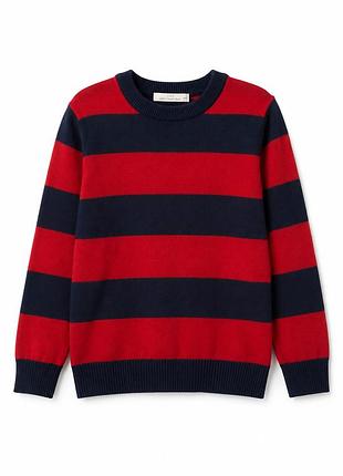 Светр для хлопчика h&m в смужку, червоний з синім, розмір 4-6 років
