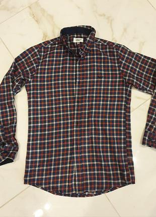 Сорочка для хлопчика armani junior в клітинку, червона, синя, біла