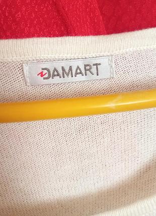 Джемпер кофта damart  узор принт паєтки 2