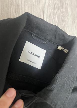 Куртка чоловіча джинсова jack & jones чорна 2