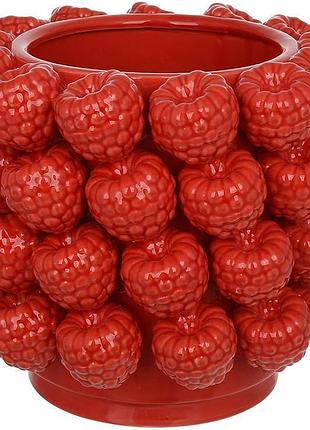 Ваза фарфоровая "raspberry" ø23x20см красная малина