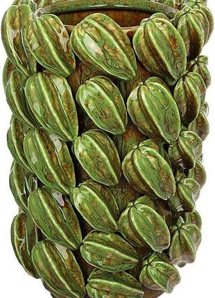 Ваза фарфоровая "carambola" ø22х33см с объемным декором