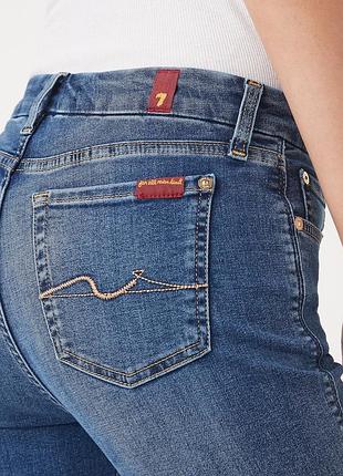 Джинси жіночі розмір 25 як нові 7 for all mankind kimmie bair straight fit jeans duchess