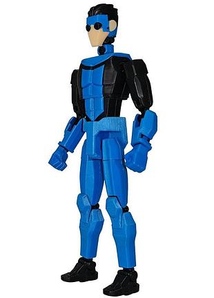 Іграшка марк грейсон у синьому костюмі невразливий (invincible) збірна 3d модель для дітей (l_15953)