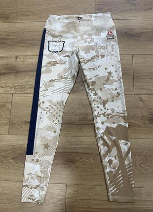 Лосіни жіночі reebok crossfit камуфляжні білі
