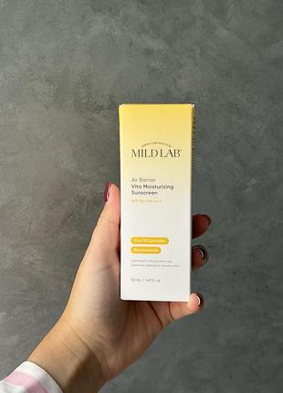 Сонцезахисний крем mildlab air barrier vita moisturizing sunscreen spf50+ pa++++ 50 ml
