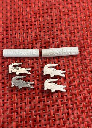 Набор металлических значков lacoste (4 пены + 2 металлических фиксатора)