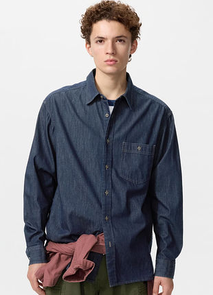 Сорочка оверсайз uniqlo (485772)
