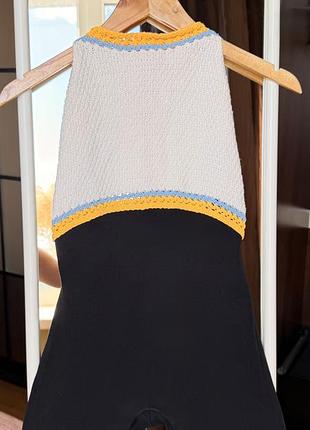 Комбінезон жіночий zara в'язаний верх, низ стрейч, розмір s