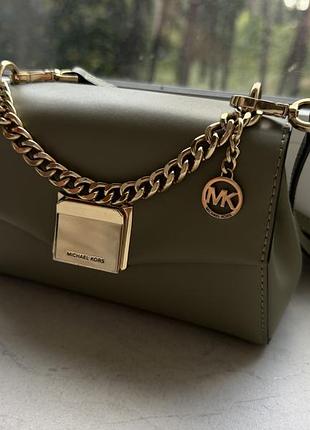 Крос-боді жіноча michael kors lita хакі