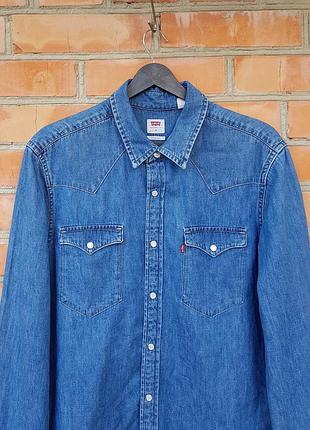 Levi's denim shirt джинсовая рубашка оригинал (m) 2