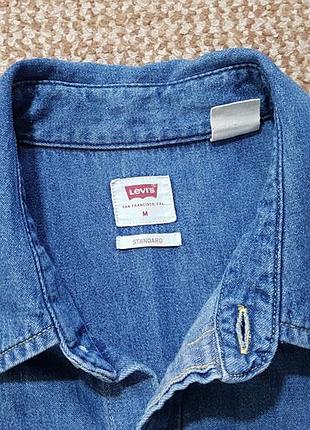 Levi's denim shirt джинсовая рубашка оригинал (m) 6