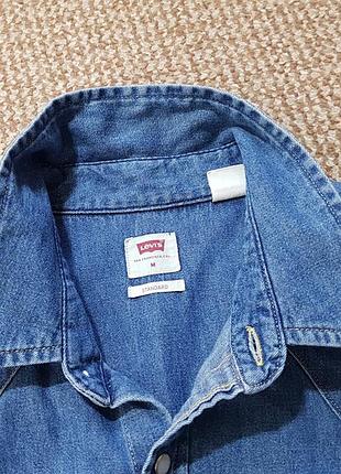 Levi's denim shirt джинсовая рубашка оригинал (m) 7