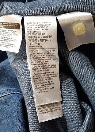 Levi's denim shirt джинсовая рубашка оригинал (m) 8