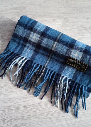 Шарф в клетку country denim james pringle weavers