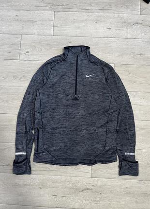Nike dri-fit element — бігова кофта з коротким замком (1/4 zip)