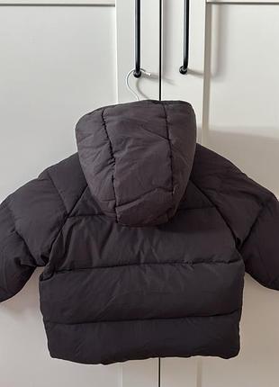 Пуховик дитячий zara чорний 92 см 2
