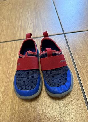 Кросівки дитячі crocs синьо-червоні c8