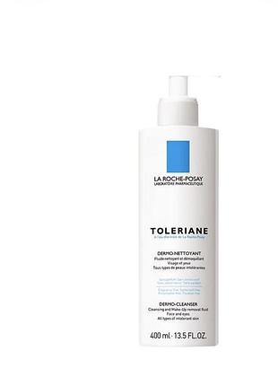 Молочко для зняття макіяжу la roche-posay toleriane dermo-cleanser для чутливої шкіри, 400 мл