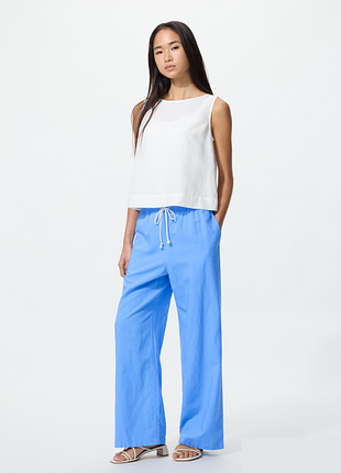 Брюки из льняной смеси uniqlo (482246)